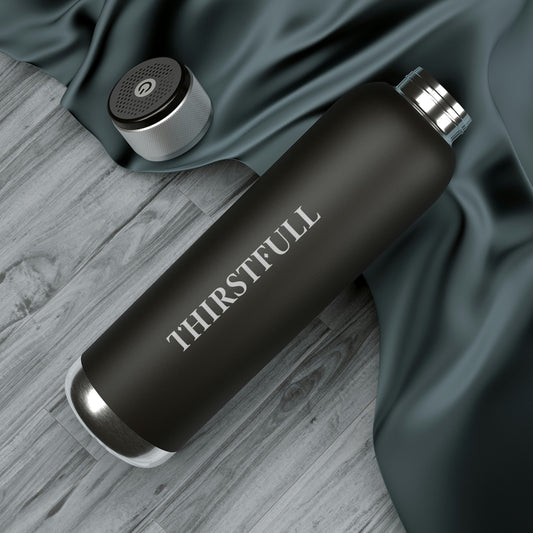 Designed by a Teen in USA: Soundwave Copper Vacuum Audio Flask/Water Bottles 22 oz. More Tumblers, Mugs, Flasks and Drinkware Accessories, Available only at ThirstFull.com. Prices start from $5.99 USD